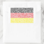 Deutschland Flagge - Duitse vlag Rechthoekige Sticker (Tas)