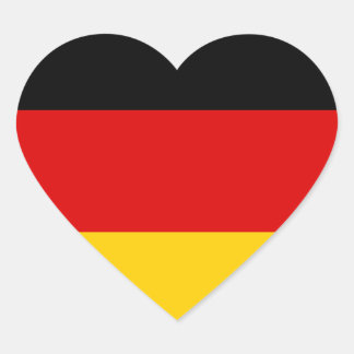 Deutschland Flagge Hart Sticker
