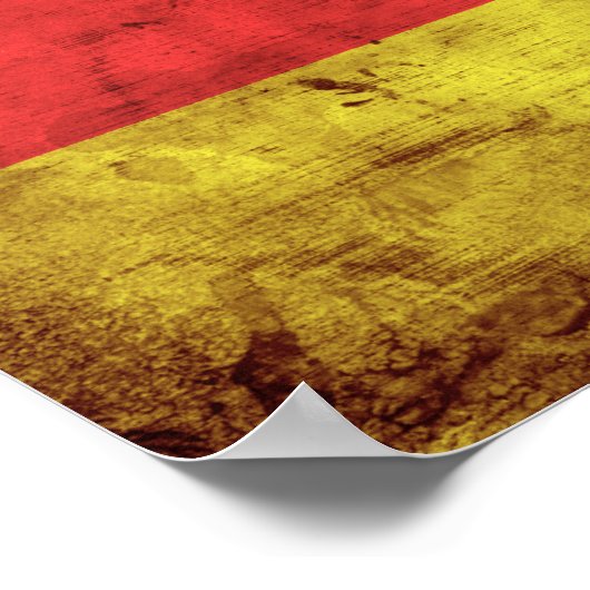 Deutschland Flagge Poster (Hoek)