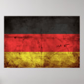 Deutschland Flagge Poster (Voorkant)