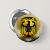 Deutschland Football Ronde Button 5,7 Cm (Voorkant /achterkant)