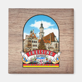 Deutschland Freising Vintage souvenir Magneet