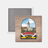 Deutschland Friedrichshafen Vintage souvenir Magneet (Voorkant / Achterkant)