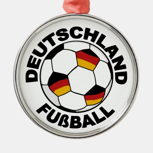 Deutschland Fußball Design Pendant Ornament (Voorkant)