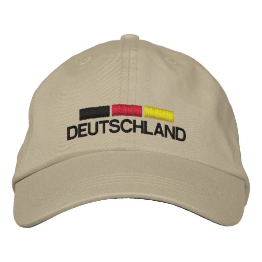 Deutschland Fussball geborduurd Pet (Voorkant)