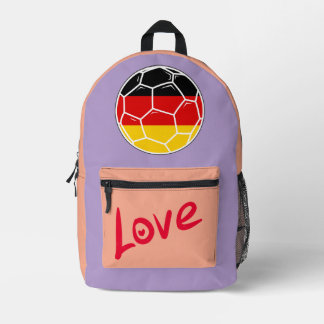 Deutschland Fußball Love Rucksack Bedrukte Rugzak