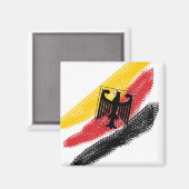 Deutschland Fussball Voetbal Eagle Magnet (Voorkant / Achterkant)