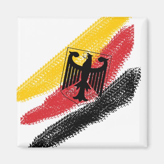 Deutschland Fussball Voetbal Eagle Magnet (Voorkant)