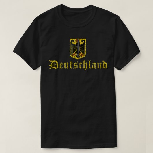 Deutschland German Flag Coat of Arms Germany Men W T-shirt (Design voorkant)