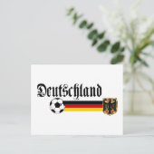 Deutschland grote fussball logo briefkaart (Staand voorkant)