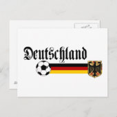 Deutschland grote fussball logo briefkaart (Voorkant / Achterkant)
