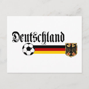 Deutschland grote fussball logo briefkaart