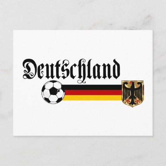 Deutschland grote fussball logo briefkaart (Voorkant)