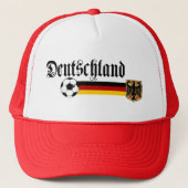 Deutschland grote fussball logo trucker pet (Voorkant)