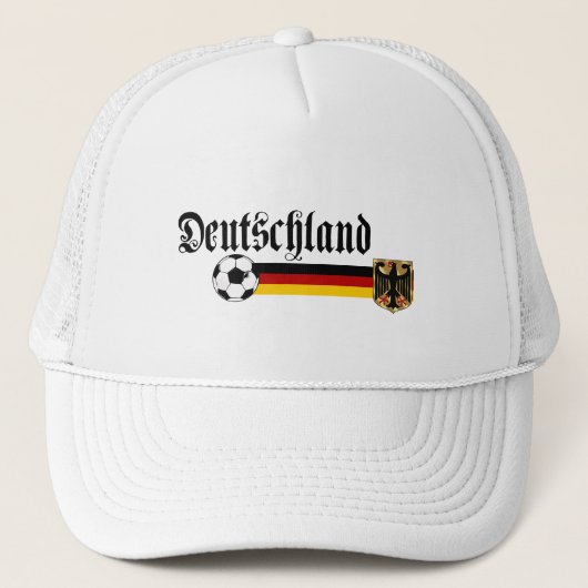 Deutschland grote fussball logo trucker pet (Voorkant)