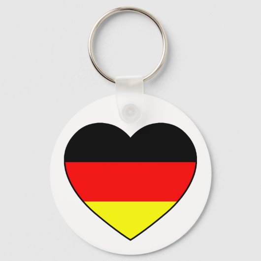 Deutschland Herz Fussball Anhänger "Germany" Sleutelhanger (Voorkant)