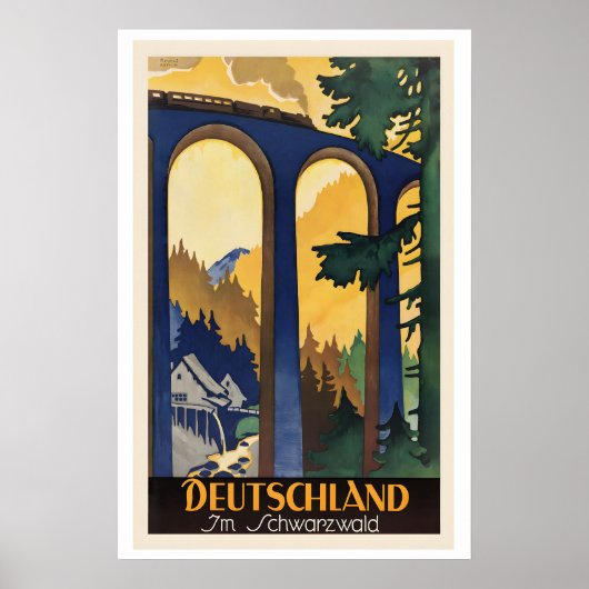 Deutschland im Schwarzwald Germany in Black Forest Poster (Voorkant)