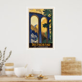 Deutschland im Schwarzwald Germany in Black Forest Poster (Keuken)