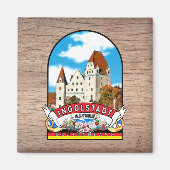 Deutschland Ingolstadt Vintage souvenir Magneet (Voorkant)
