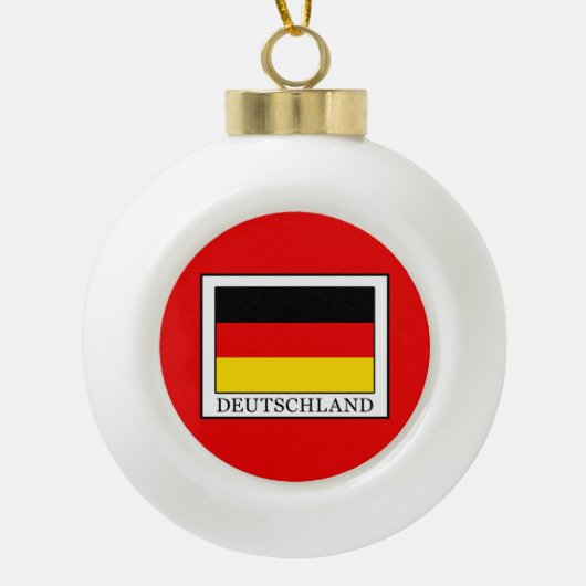 Deutschland Keramische Bal Ornament (Voorkant)