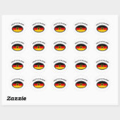 Deutschland kos vlagontwerp! ronde sticker (Vel)