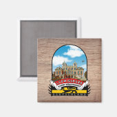 Deutschland Ludwigsburg Vintage souvenir Magneet (Voorkant / Achterkant)