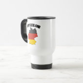Deutschland Map - Duitse vlag - Duitsland reizen Reisbeker (Voorkant links)