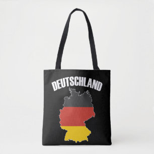 Deutschland Map - Duitse vlag - Duitsland reizen Tote Bag
