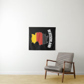 Deutschland Map - Duitse vlag - Duitsland reizen Wandkleed (In Situ (horizontaal))