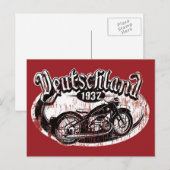 Deutschland Motokleding Briefkaart (Voorkant / Achterkant)