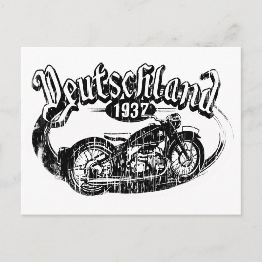 Deutschland  Motorcycle Briefkaart (Voorkant)