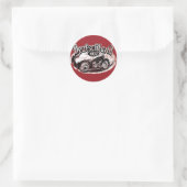 Deutschland Motowear Ronde Sticker (Tas)