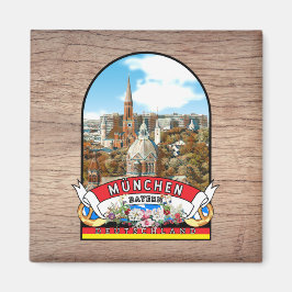 Deutschland München Vintage souvenir Magneet