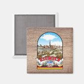 Deutschland Neu-Ulm Vintage souvenir Magneet (Voorkant / Achterkant)
