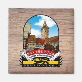 Deutschland Ravensburg Vintage souvenir Magneet