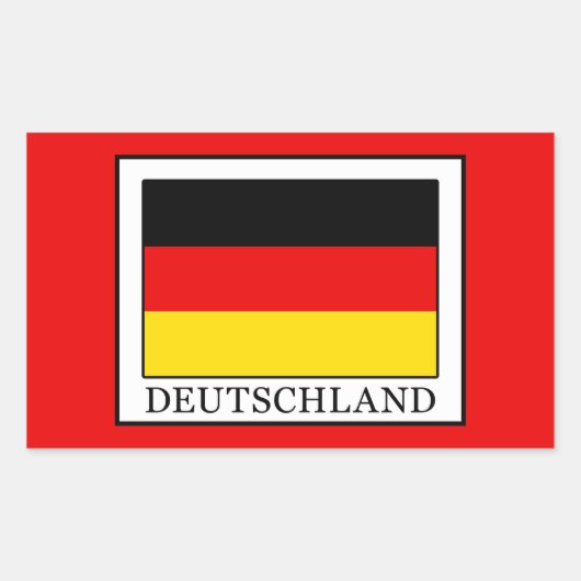 Deutschland Rechthoekige Sticker (Voorkant)