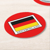 Deutschland Ronde Kartonnen Onderzetter (Gebogen)