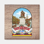 Deutschland Schweinfurt Vintage souvenir Magneet (Voorkant)