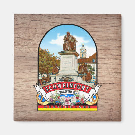 Deutschland Schweinfurt Vintage souvenir Magneet