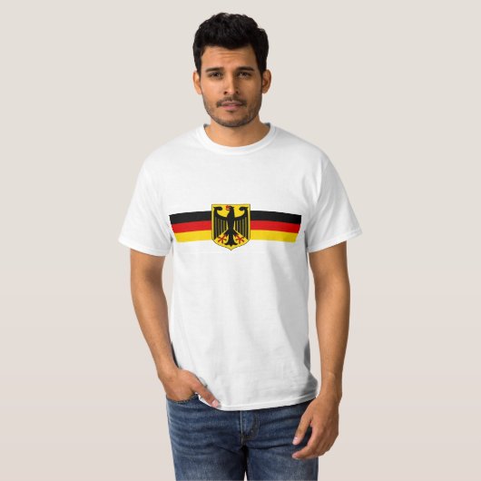 Deutschland soccer fussball #3 t-shirt (Voorkant volledig)