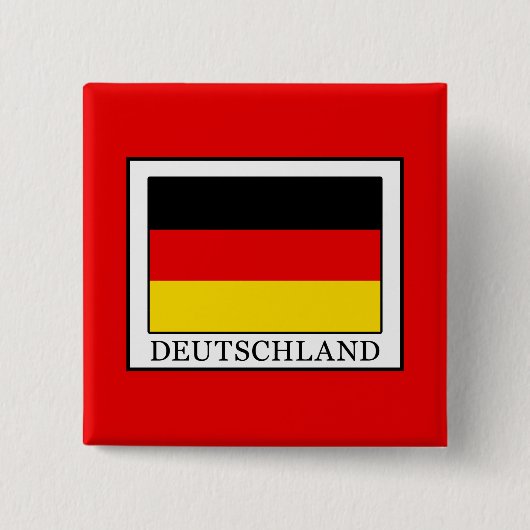 Deutschland Vierkante Button 5,1 Cm (Voorkant)