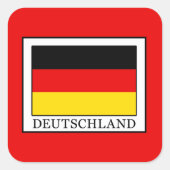 Deutschland Vierkante Sticker (Voorkant)