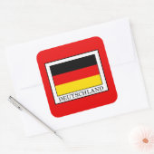 Deutschland Vierkante Sticker (Envelop)