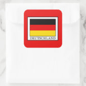 Deutschland Vierkante Sticker (Tas)