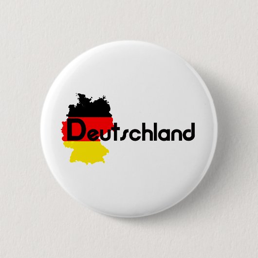 Deutschland vlag kleuren! ronde button 5,7 cm (Voorkant)