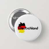 Deutschland vlag kleuren! ronde button 5,7 cm (Voorkant /achterkant)