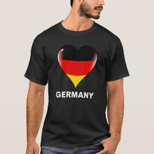 Deutschland vlag van Duits I Love Heart Deutsch Ge T-shirt