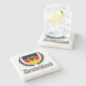 Deutschland Wapenschild Stenen Onderzetter (Zijkant)