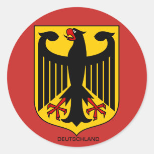 Deutschland Wappen Großer Aufkleber Ronde Sticker