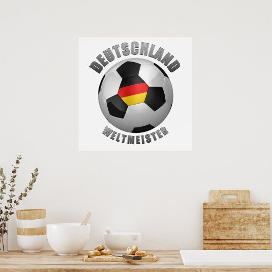 Deutschland Weltmeister Poster (Keuken)
